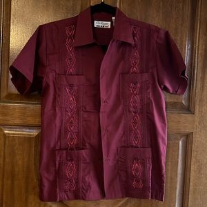 Boys guayabera button shirt